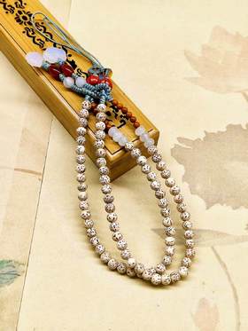 星月菩提玉髓如意手机链