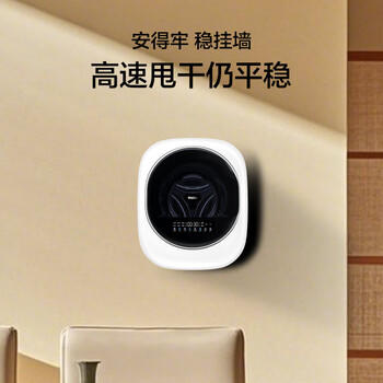 海尔（Haier）壁挂洗衣机小型全自动 内衣婴儿懒人洗衣机家用洗烘一体 3KG 家电补贴一级能效XQG30-GHU27DU1 商品图3