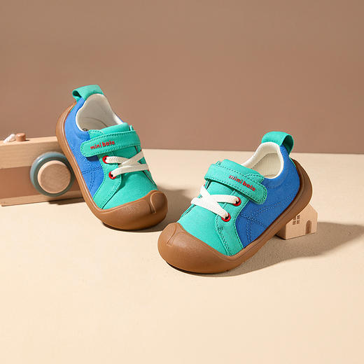 迷你巴拉宝宝帆布鞋男女童止滑防湿滑魔术贴布鞋2025年秋季 商品图2