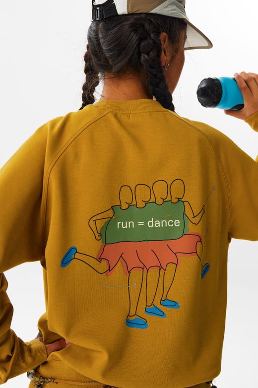 CryingCenter跑步跳舞运动卫衣圆领男女同款马拉松跑步训练保暖服 商品图6