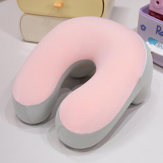记忆棉冰丝午睡枕小学生趴桌子上睡觉抱枕u型枕办公室趴睡枕车载颈枕夏 可拆洗 商品图8