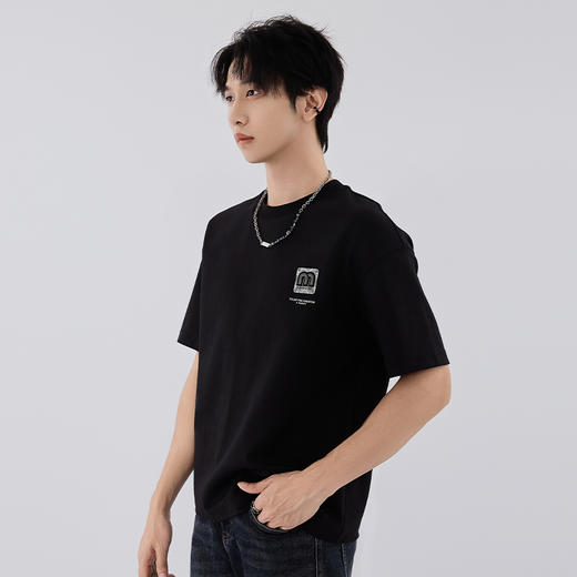 【新品上新】HX 春秋季圆领短袖T恤S102533087101/02 商品图5