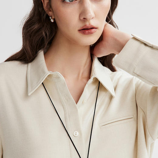 棉仓366604030-初棉TR磨毛衬衫 商品图3