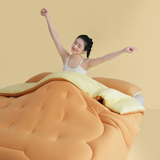 【超柔贴身 婴幼儿可用】A类奶油小熊被 7A抗菌远红外锁温御寒内衣级针织棉亲肤被芯 商品图13