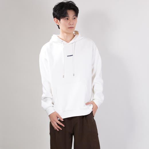 DRONKOO 2025 连帽前小字母撞色刺绣微阔中厚卫衣 商品图1