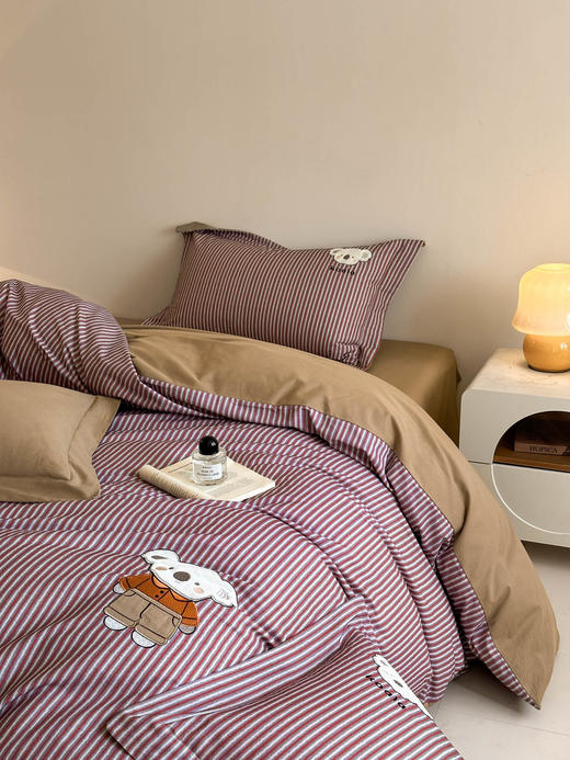 自然醒全棉磨毛卡通刺绣四件套HS 商品图10