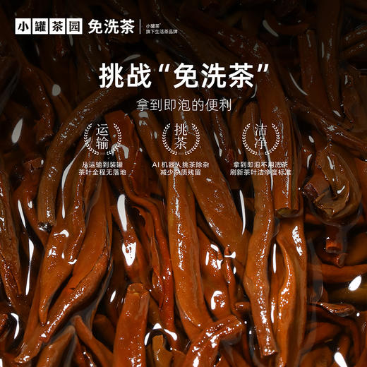 [4口味任选]小罐茶园 金标系列金骏眉茶/茉莉花茶/大红袍茶/白毫银针  升级版 【现货】 商品图4