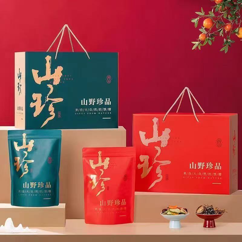 【来自深山里的美味❗山珍菌菇礼盒】干货煲汤食材，干货食用姬松茸竹荪茶树菇羊肚菌鸡油菌虫草花枸杞红枣夏日中式好物健康L