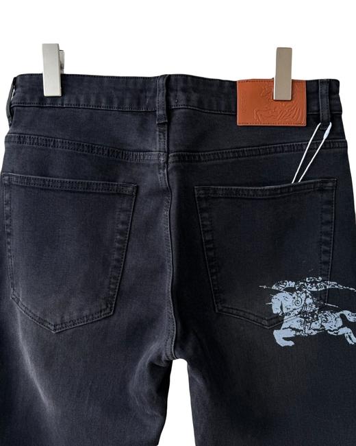 男款微弹做旧印花小直筒牛仔裤长裤007 商品图2