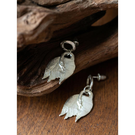 牧衣游 925银耳环复古文艺禅意气质简约 栖于风【不支持会员折】 商品图2