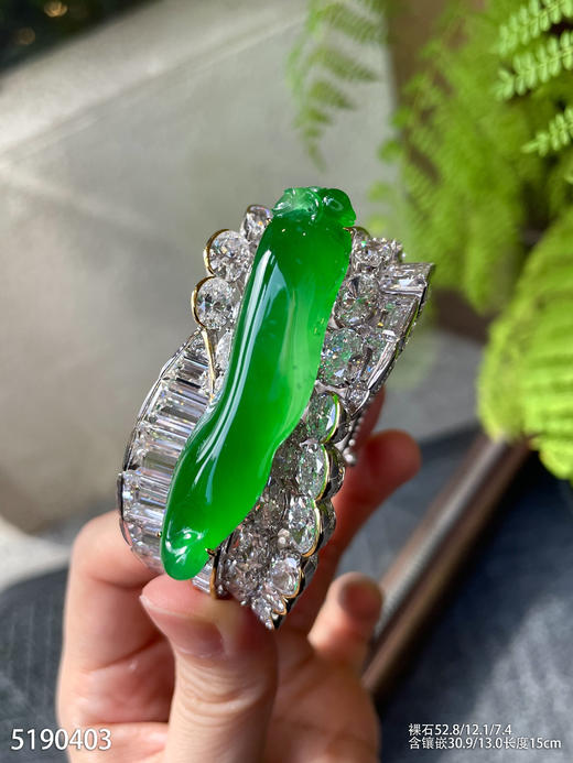 玻璃种黄阳福瓜手镯【5190403】具体价格微信咨询 商品图3