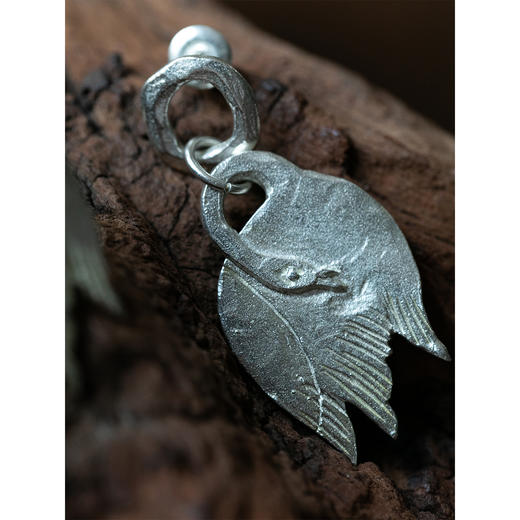 牧衣游 925银耳环复古文艺禅意气质简约 栖于风【不支持会员折】 商品图1