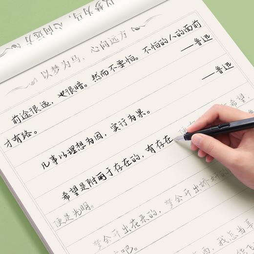 手写体行书行楷字帖心灵美文语录文初高中成人练字励志语录描红临摹字帖 商品图4