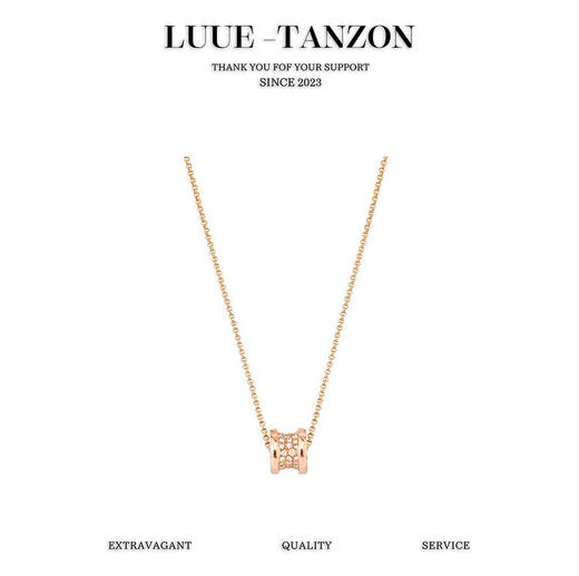 宝格丽 B.ZERO1系列 满钻小蛮腰 项链 男女同款情侣款（XK） 商品图0