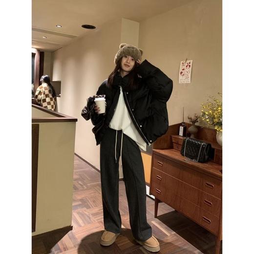 【520g人字纹羊毛阔腿裤】✅立体修身剪裁👏+巨显瘦中缝线，🎉窄版阔腿裤型，🌿🌿上身👉👉👉瘦十斤 商品图1