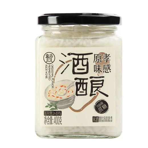 盒马孝感原味酒酿400g瓶装自然香甜红枣桂圆枸杞酒酿早餐晚餐 商品图4
