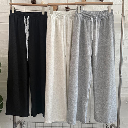 家居裤简约质感蕾丝绑带裤子-纪念日百货门店同款165494037 商品图1