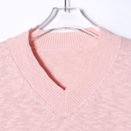 OAS806SDSA男士秋冬新款痞帅男装休闲纯色V领针织衫百搭套头毛衣时尚潮 商品图2