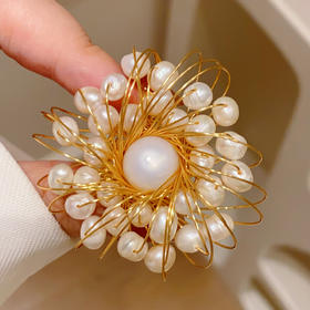 复古新中式烟花胸针胸花优雅旗袍汉服别针扣