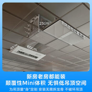 美的（Midea）厨房空调专用机 小凉方 嵌入式大1.5匹单冷变频一级能效 防油烟大冷量CKF-35FW/BN1Y-FG100极地白 商品图1