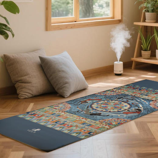 壁虎新款【印花垫-梦回敦煌】天然橡胶印花瑜伽垫【5天发货】 商品图5