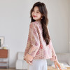 丁摩 新中式国风印花薄外套女春秋季短款洋气复古盘扣上衣5ZF-2517 商品缩略图3