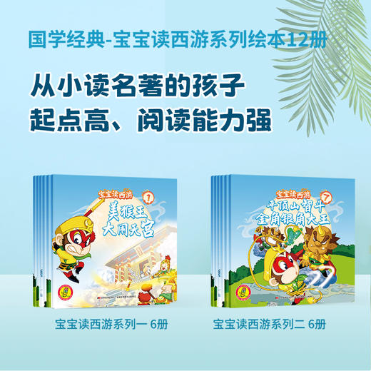 【支持点读】 新版首发-宝宝读西游系列-经典国学启蒙，（3-6岁） 商品图2