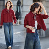 现货秒发秋冬新款韩版时尚学院风休闲宽松外套百搭女短外套 商品缩略图2