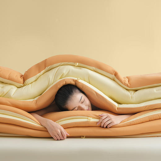 【超柔贴身 婴幼儿可用】A类奶油小熊被 7A抗菌远红外锁温御寒内衣级针织棉亲肤被芯 商品图4