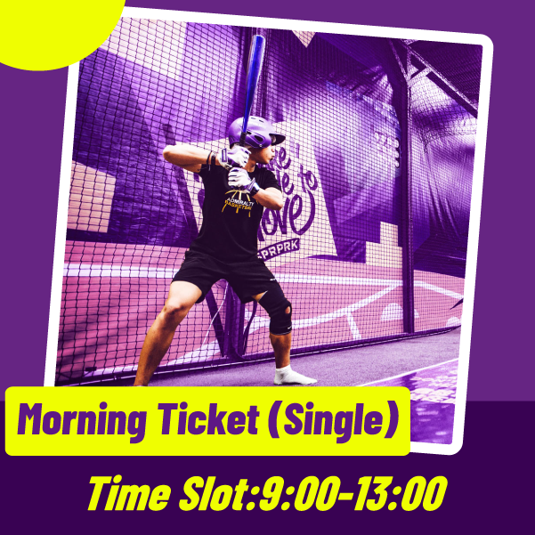 SuperPark Morning Ticket (Single Person) / Morning Session / 9:00 AM to 1:00 PM