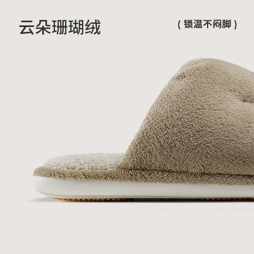 2025秋冬上新朴西小土豆珊瑚绒棉拖鞋女家居室内保暖加绒拖鞋 商品图1