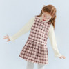 笛莎Deesha 童装女童连衣裙2025冬新款女童学院风格子背心裙 商品缩略图1