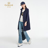 乔万尼2025秋季新品收腰简约宽松中长款风衣ED3A273 商品缩略图2