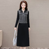 QYM F183-Y时尚连帽马甲连衣裙两件套休闲套装裙 商品缩略图0