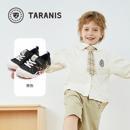 泰兰尼斯童鞋2025年秋季新款儿童幼儿园室内鞋男童休闲板鞋运动鞋T02X5C7458 商品图1