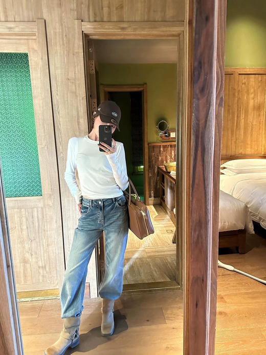 品牌伊士曼NAIA醋酸美雅碧保暖天丝羊毛中线打底衫 商品图5