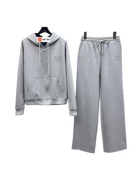 女款尼龙棉质双面穿外套长裤套装017