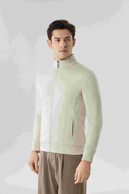 【合作款】男砂洗拉链立领外套 商品图4