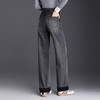 MYX烟灰色时髦牛仔阔腿裤垂坠感修身直筒裤2025年秋季新款休闲长裤女 商品缩略图2