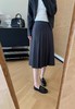 之禾千加半裙品质斜纹含羊毛精简压褶半裙 商品缩略图3