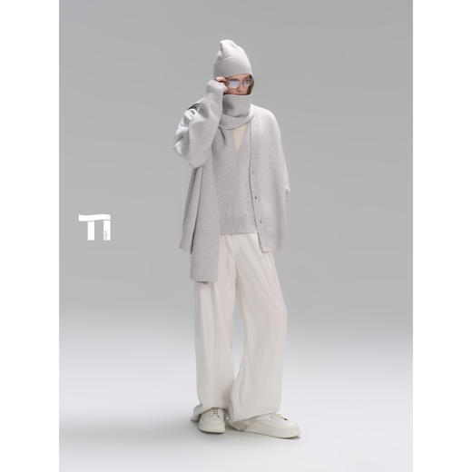 启世录TIWILLTANG“雾隼尘隐”拥抱隙针织开衫 商品图4