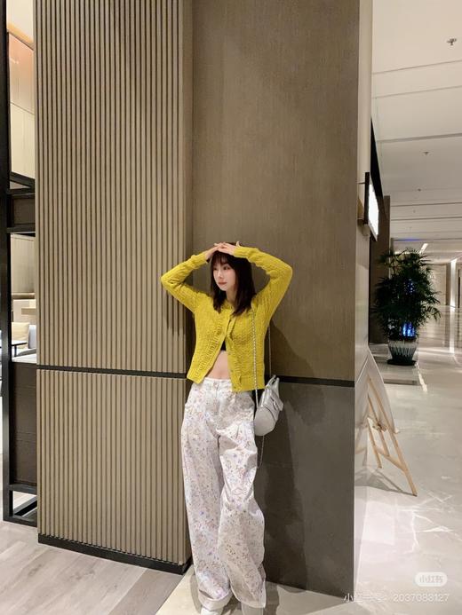 TY336-Chane  25C早春新款 彩色涂鸦小鱼印花直筒阔腿牛仔长裤（PG*MM） 商品图0