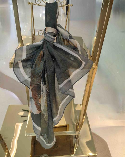 优品堂『素时锦年2』100%绵羊毛1米x1米方巾 商品图12