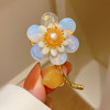 新中式复古珍珠花朵胸针国风郁金香别针 商品缩略图2