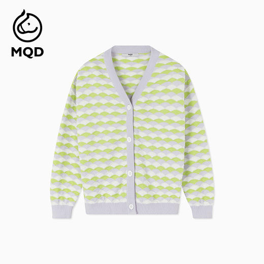 【MQD】女童秋季精致提花纹理针织衫外套 商品图5