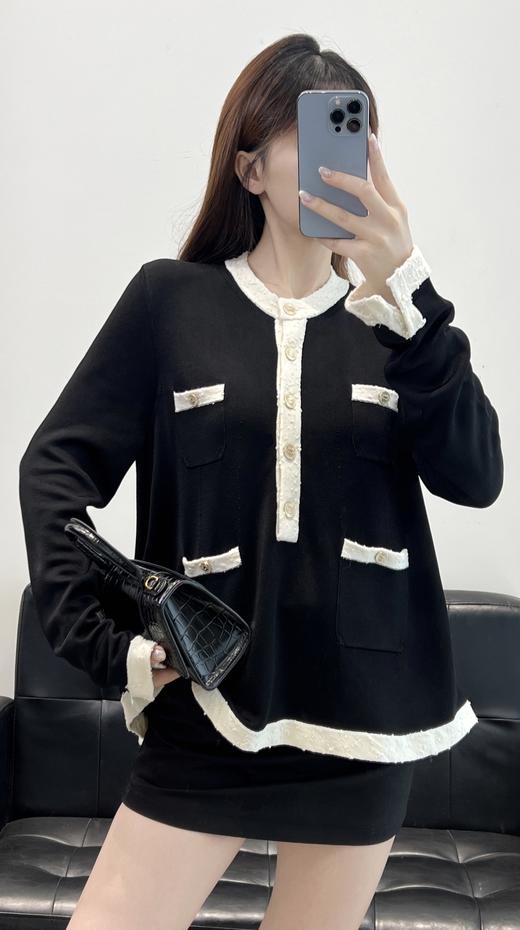 TY343-CHANEL香奈儿 25A 混合纤维套头衫标志长袖上衣针织衫 女款（PG*MM） 商品图0