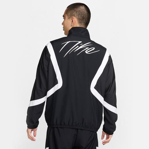 NIKE耐克外套男秋季新款印花拼接宽松立领运动休闲夹克FZ0249-010 商品图4