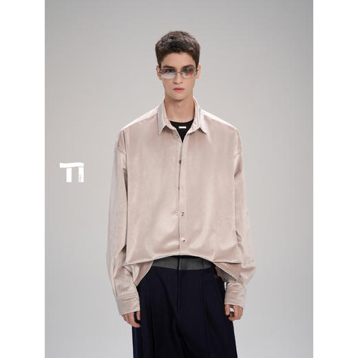 启世录TIWILLTANG“星穹幻织”丝绒衬衫 商品图2