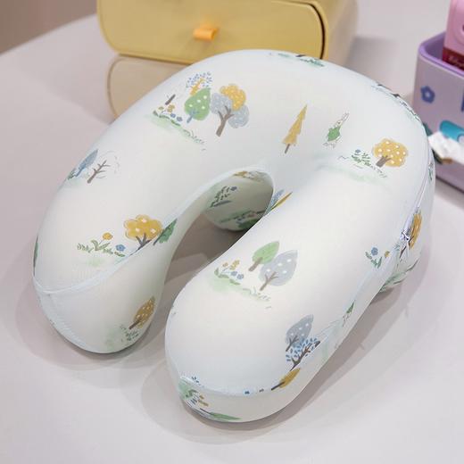 记忆棉冰丝午睡枕小学生趴桌子上睡觉抱枕u型枕办公室趴睡枕车载颈枕夏 可拆洗 商品图11