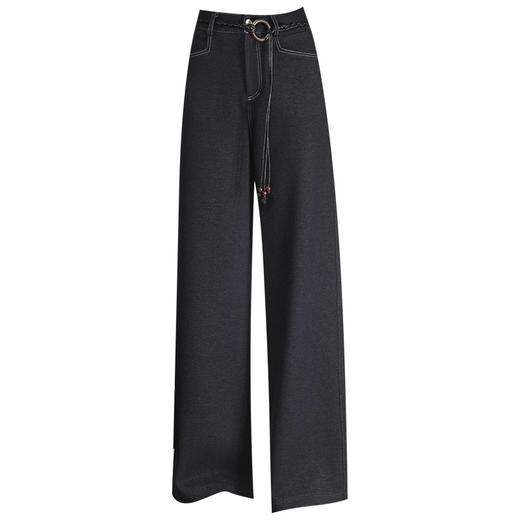 MYX窄版阔腿牛仔裤2025年秋季新款垂坠感修身显瘦直筒裤休闲长裤女裤 商品图4